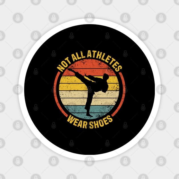 Martial Arts Not All Athletes Wear Shoes in Karate, Jujitsu Magnet by tobzz